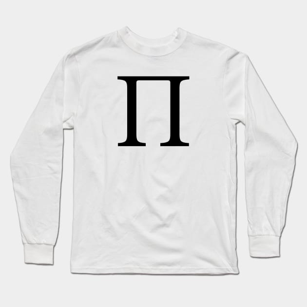 Black Pi Long Sleeve T-Shirt by lolosenese